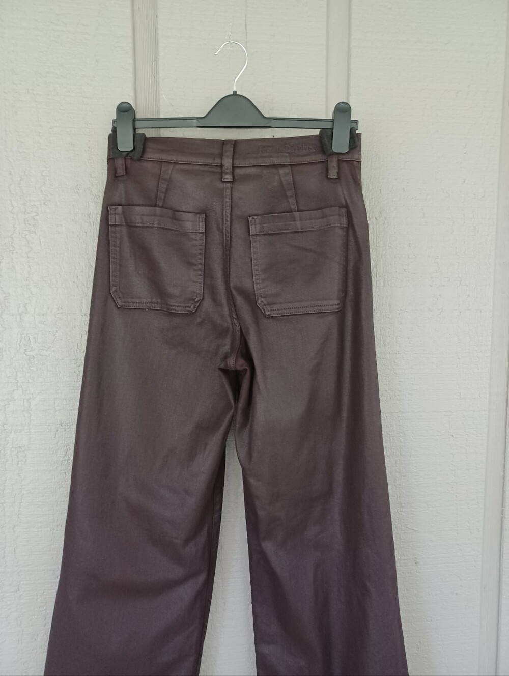 Favorite Daughter Mischa Coated Pant Size 27 High Rise Wide Leg In Cape Town - Picture 6 of 13